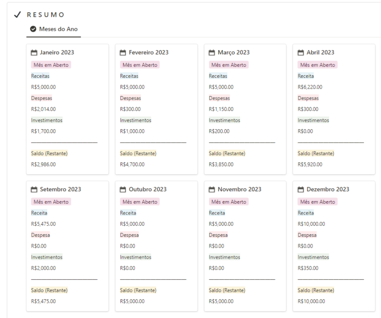 Notion Para Finanças como fazer um controle financeiro eficiente